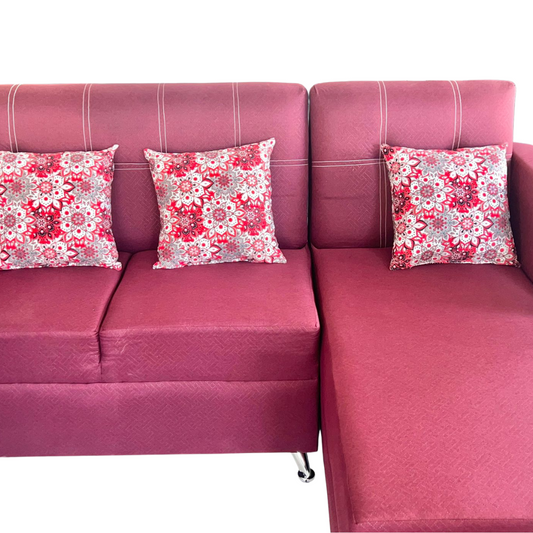 pink sofa